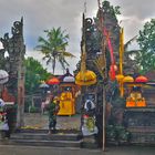 Pura Dalem Desa Pekraman Silakarang in sunset light