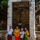 Pura Luhur Uluwatu signboard