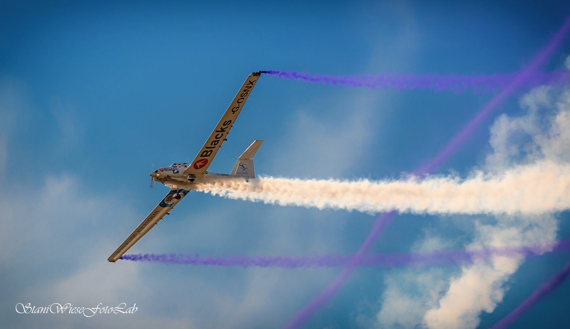 Purple Blue Sky Painting