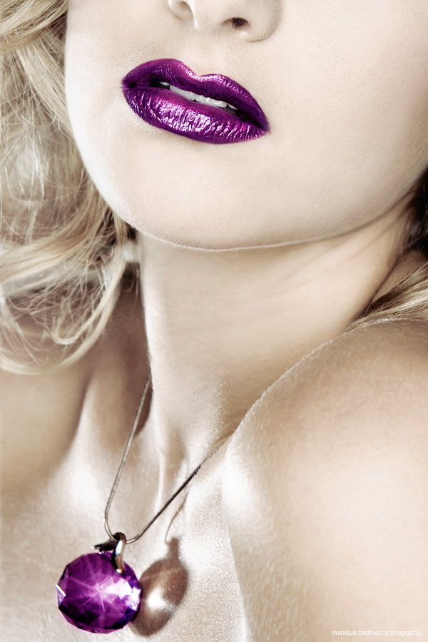 purple lips ...
