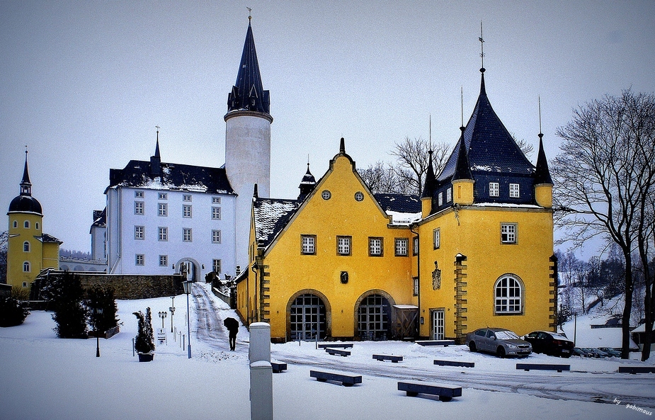 Purschenstein - Schloßeinfahrt