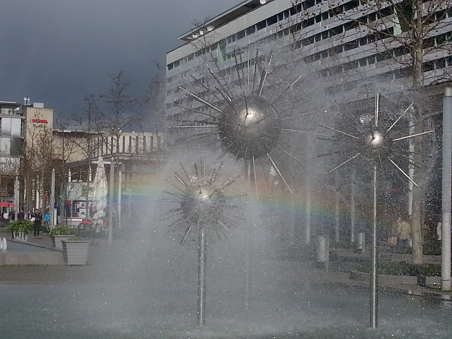 Pusteblume im Regenbogen