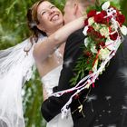 Pusteblumen bei einer Hochzeit im Juli