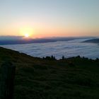 Pustertal im Morgennebel, der Sonnenaufgang vom Astjoch