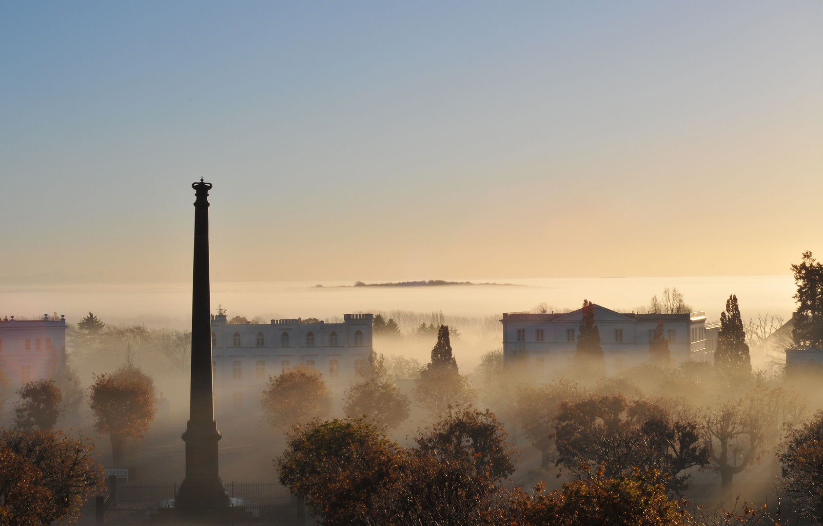 Putbus im Nebel