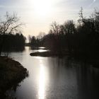 Putbus (Rügen) bei Gegenlicht