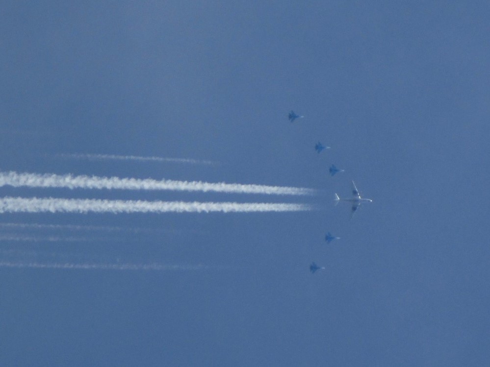 Putin (?) auf dem Weg nach Sochi,,,