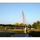 Pylonbrücke in der Abendsonne