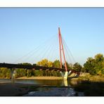 Pylonbrücke in der Abendsonne