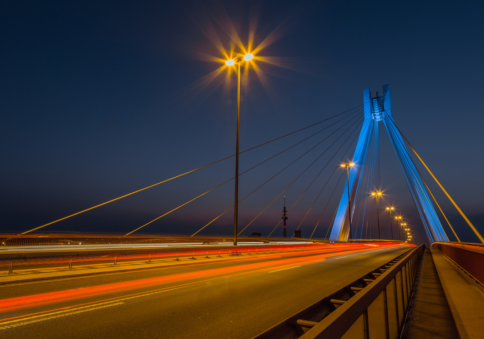 Pylonbrücke in Ludwigshafen