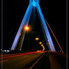 Pylonbrücke Ludwigshafen bei Nacht