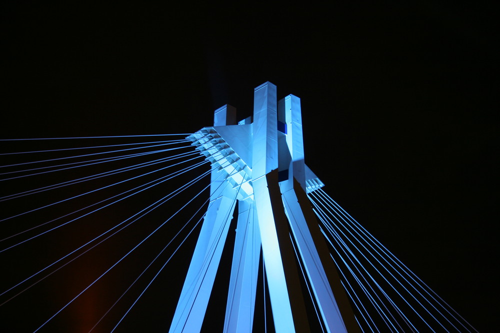 Pylonbrücke Ludwigshafen @ Night #1