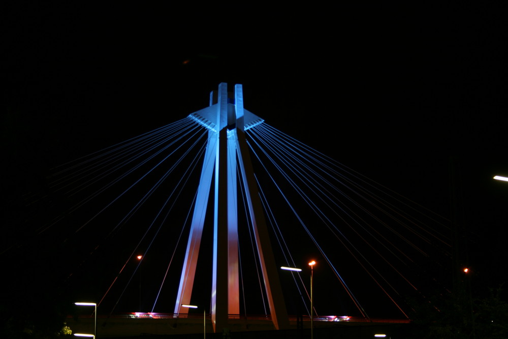 Pylonbrücke Ludwigshafen @ Night #2