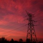 Pylons at sunrise