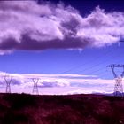 Pylons in the desert