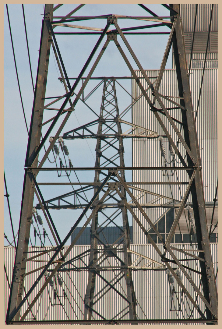 pylons near lynemouth northumberland