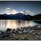 Pyramid Lake nach Sonnenuntergang