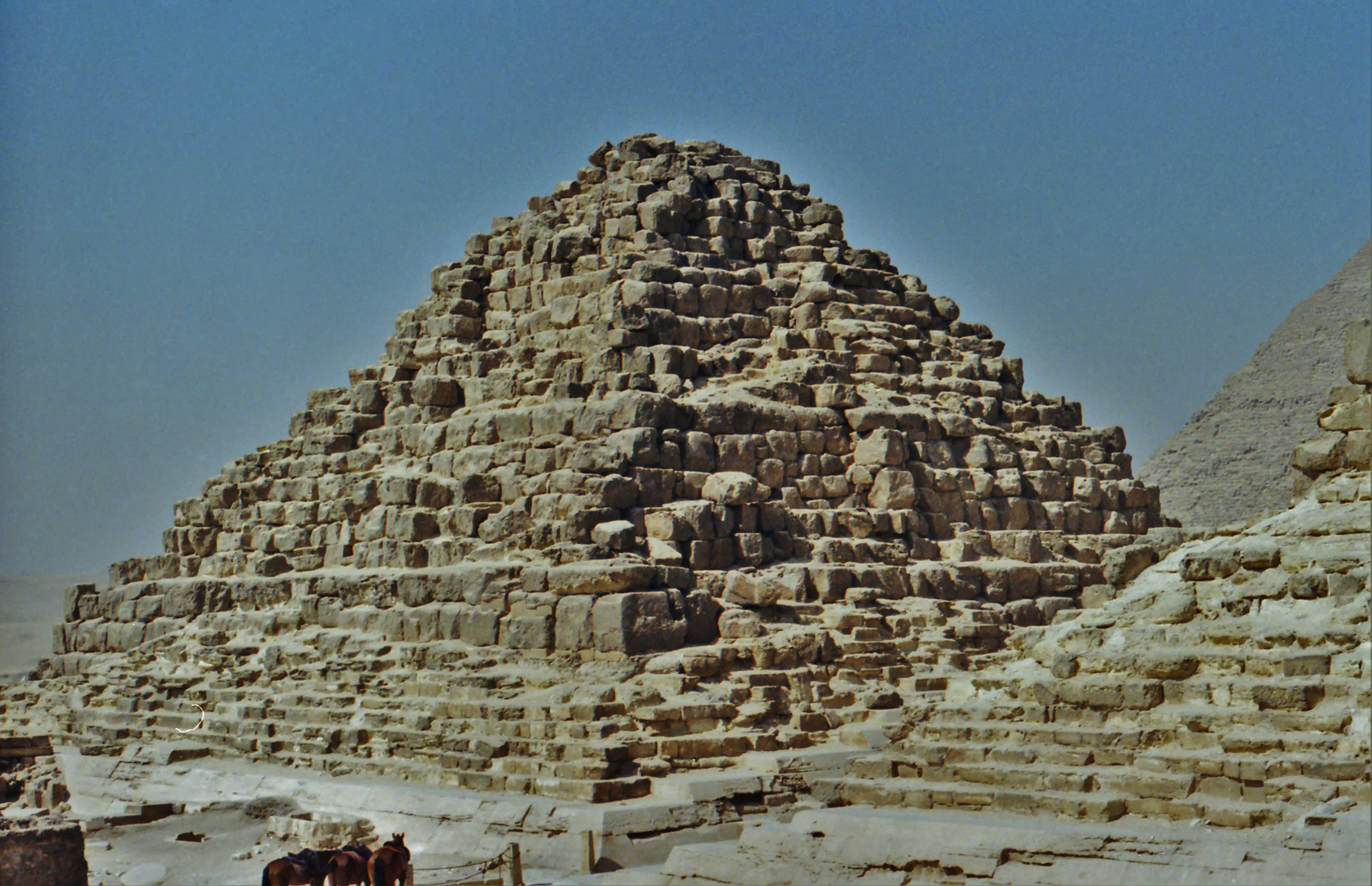 Pyramid of Cheops one of the queens Hans Utsen. Giza.