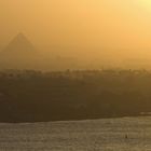 Pyramide bei Sonnenuntergang