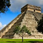 Pyramide des Kukulcan in der Ruinenstadt Chichen Itza im Norden der Halbinsel Yucatan Mexiko