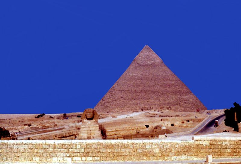 Pyramide und Sphinx in Gizeh