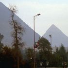 Pyramiden aus einiger Entfernung