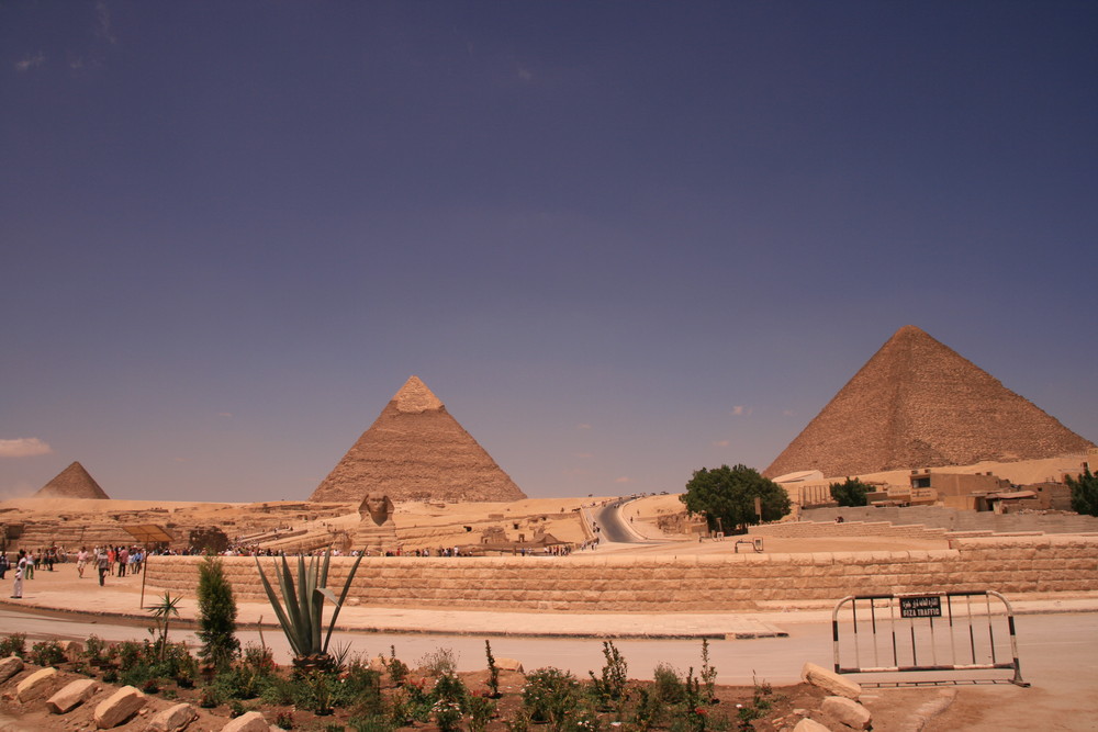 Pyramiden mit Sphinx