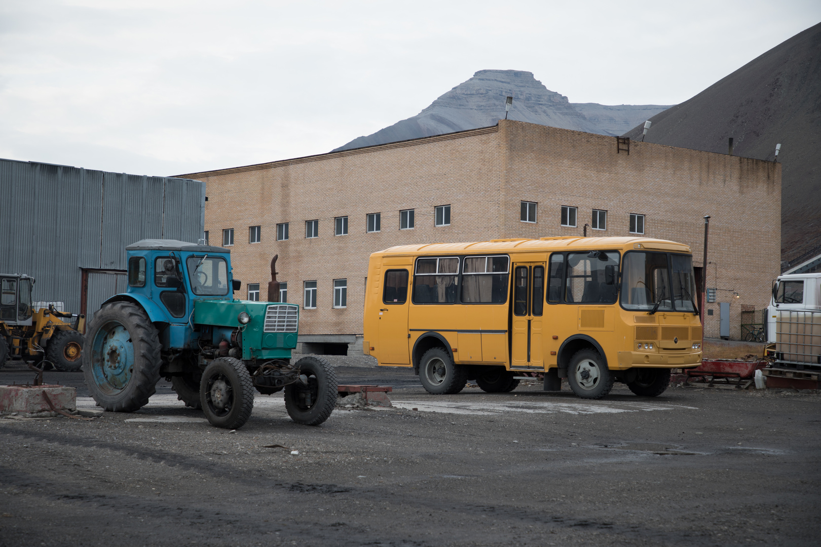 Pyramiden, Russ. Bergbausiedlung, Spitzbergen, 