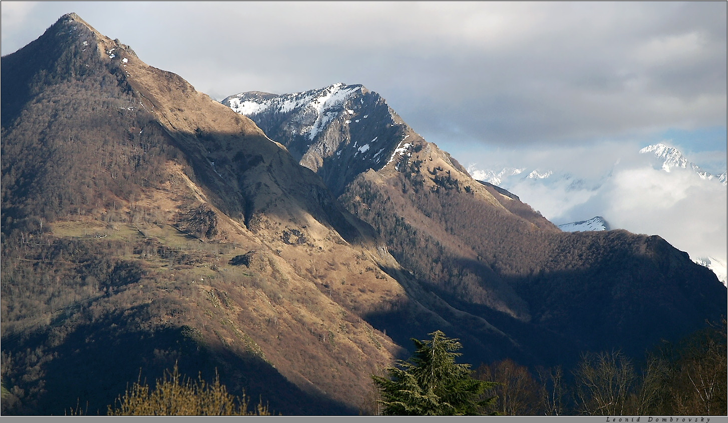 Pyrenees just before sunset