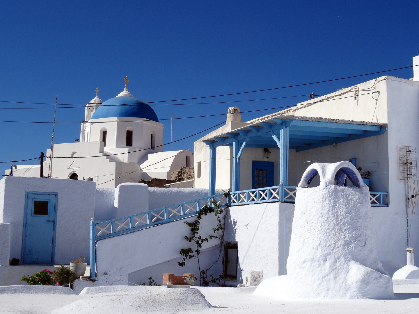 Pyrgos... Blau und Weiss...