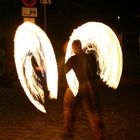 Pyromaniker beim Stadtfest Dresden 2004