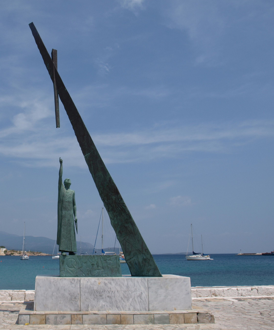 Pythagorasdenkmal Insel Samos