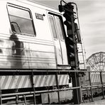 Q-Scape No.2 - Q Train and Wonder Wheel, Coney Island