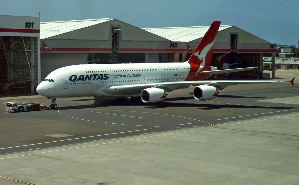 Qantas A380 @ SYD (reload)