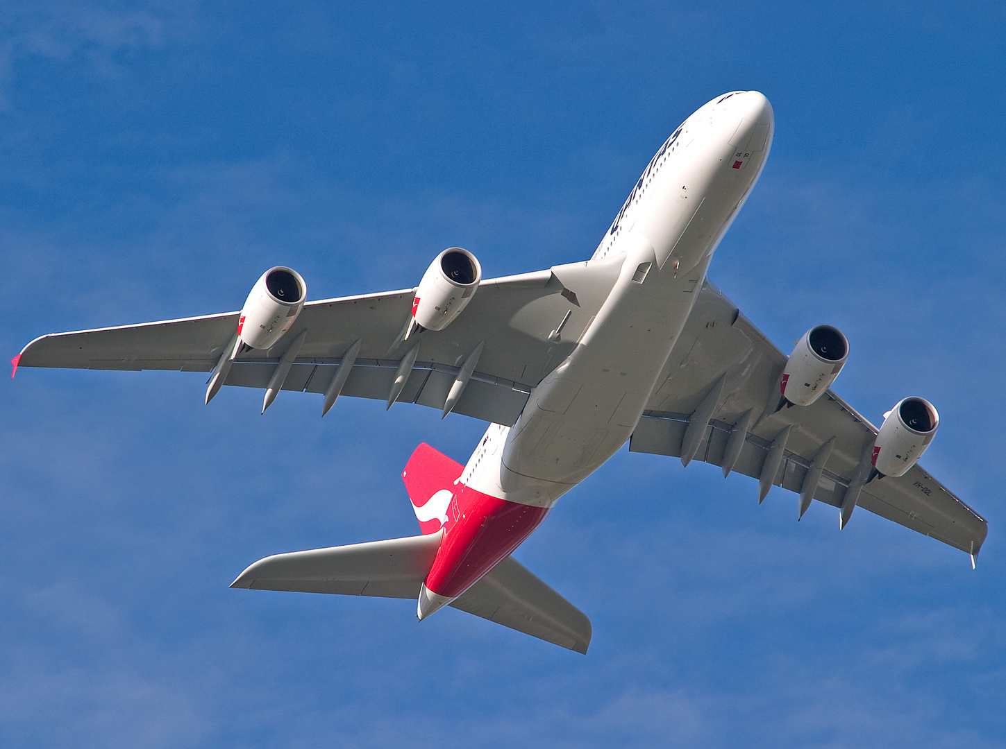 Qantas A380 VH-OQL/ Phyllis Arnott during last recheck flight