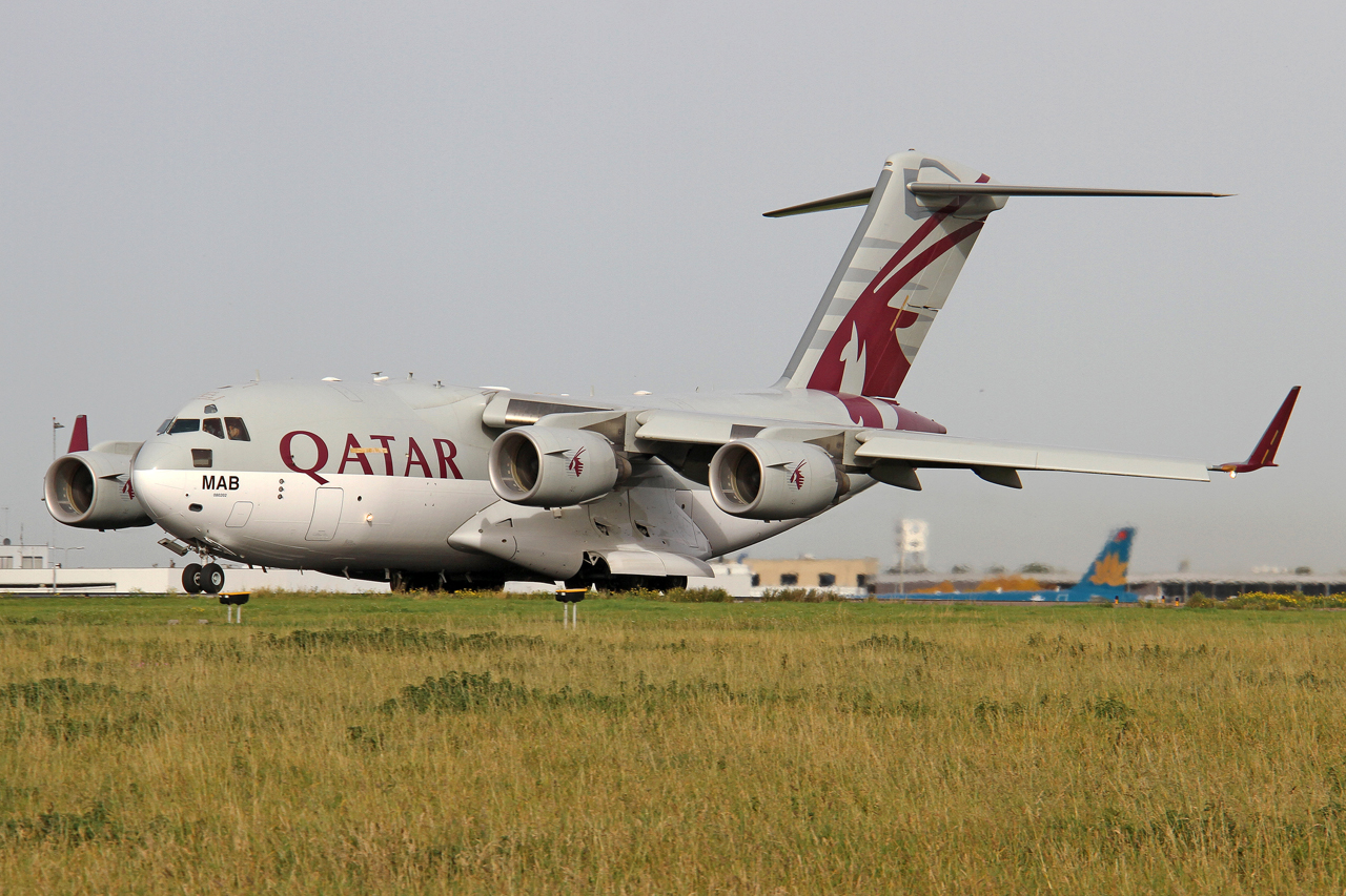 Qatar Air Force Boeing C 17a Globemaster Iii A7 Mab Foto