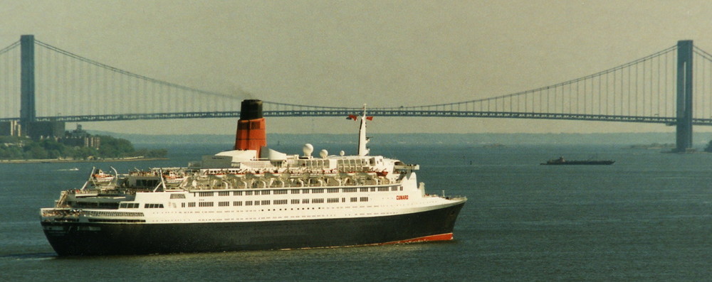 QE2, New York Richtung Southampton, Mai 1991