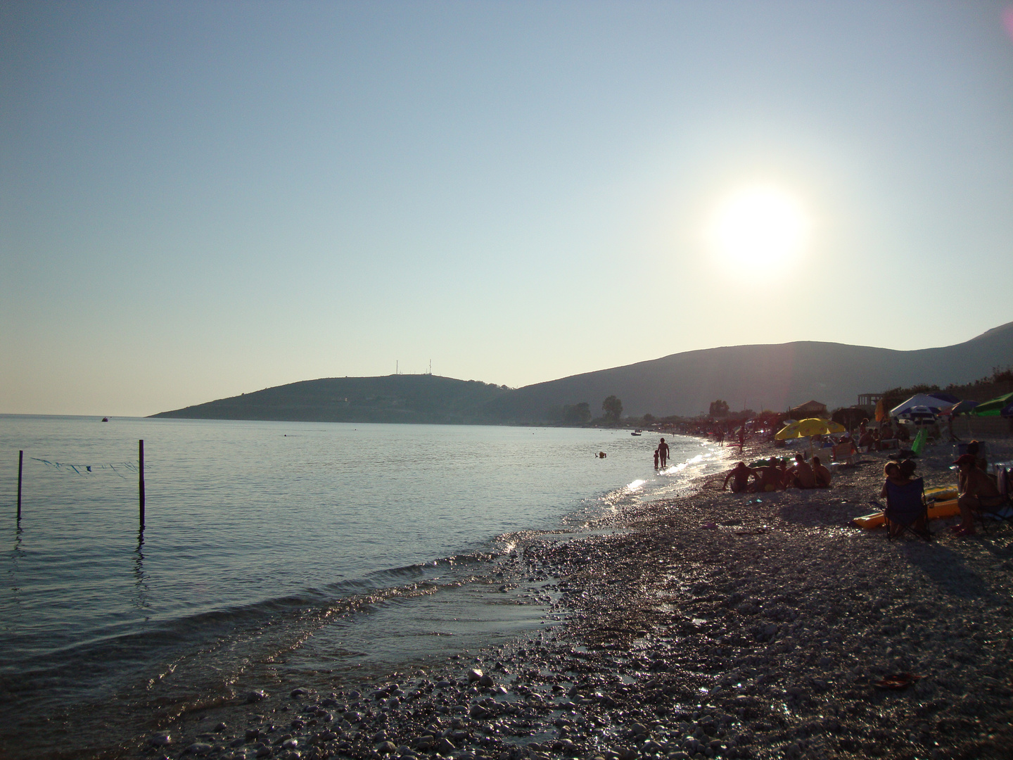 Qeparo Strand, Sonnenuntergang