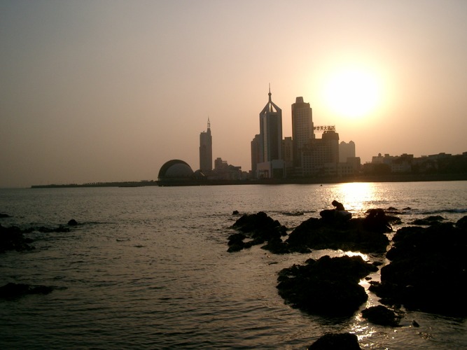 Qingdao at sunset