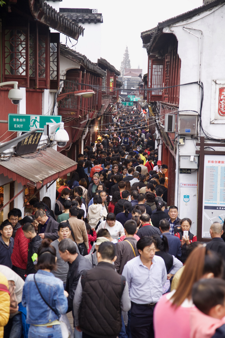 Qingpu-Shanghai: Altstadtmarkt am Sonntagnachmittag