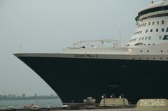 QM 2 auf dem Weg nach Hamburg