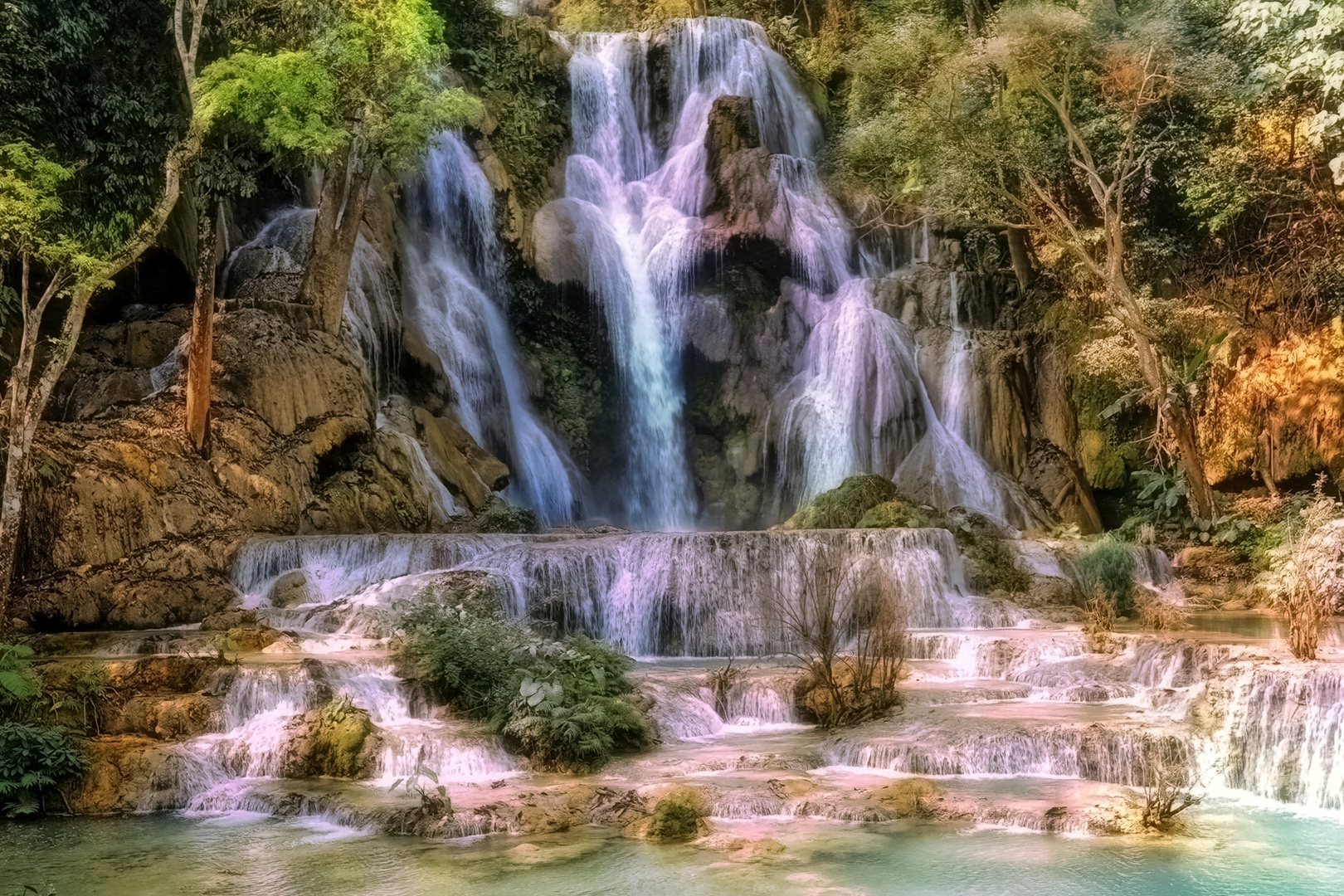 Qouang-Si- Wasserfall, Laos