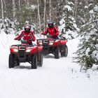 quad en hiver