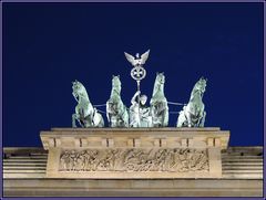 Quadriga am Abend