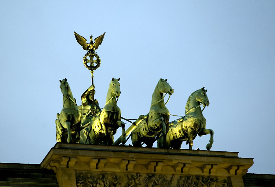 Quadriga auf dem Brandenburger Tor Berlin