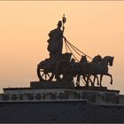 Quadriga im Sonnenuntergang