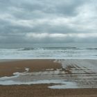 Quadrillage écume sur sable Grande Plage