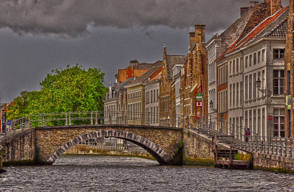 Quand il pleut sur Bruges