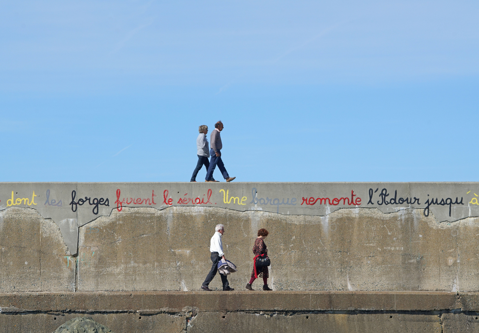 Quand le mur raconte une histoire locale ....