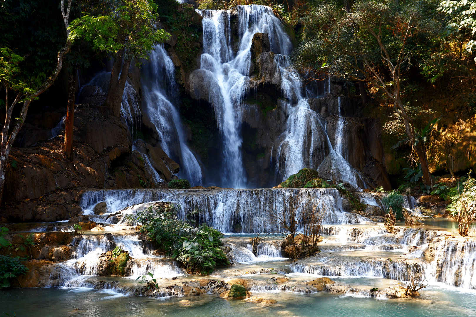 Quang-Si, Wasserfall. Laos